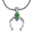 Sterling Silver Turquoise Navajo Naja Necklace SN20297